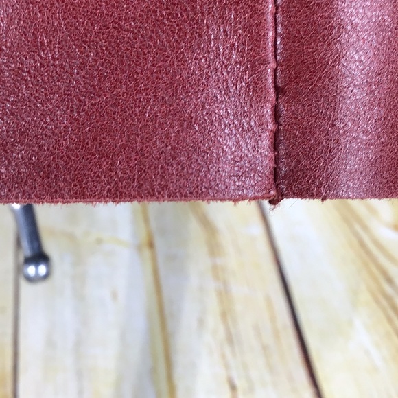 Vintage Express genuine leather mini skirt - Picture 6 of 8